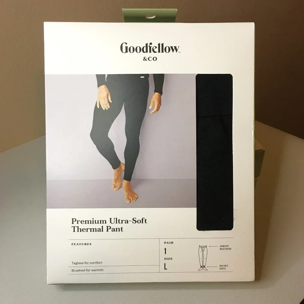 GOODFELLOW & CO Men's Premium Ultra Soft Thermal Pants NEW IN BOX! - Picture 4 of 11
